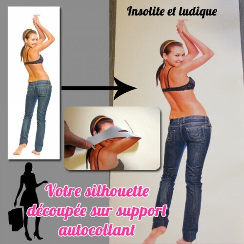 Imprimer votre silhouette sur sticker autocollant