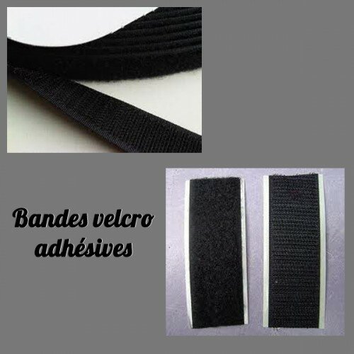 Bandes velcro adh&eacute;sives pour support photo