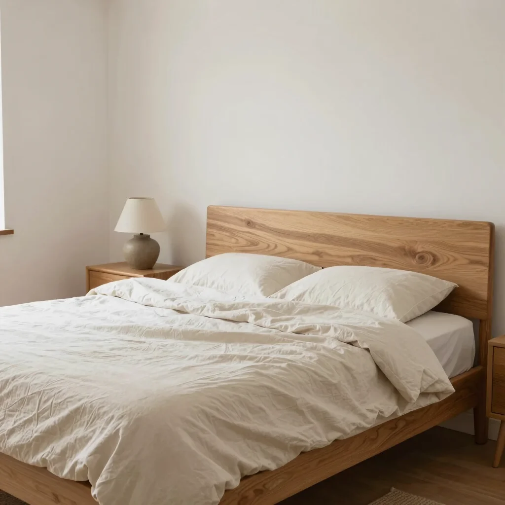 A Japandi Bedroom With Softer Contrast